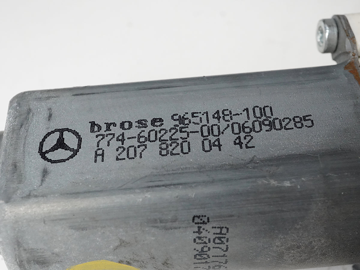 2010 - 2013 Mercedes Benz E Class C207 Power Window Motor Rear Rigth Pass Side