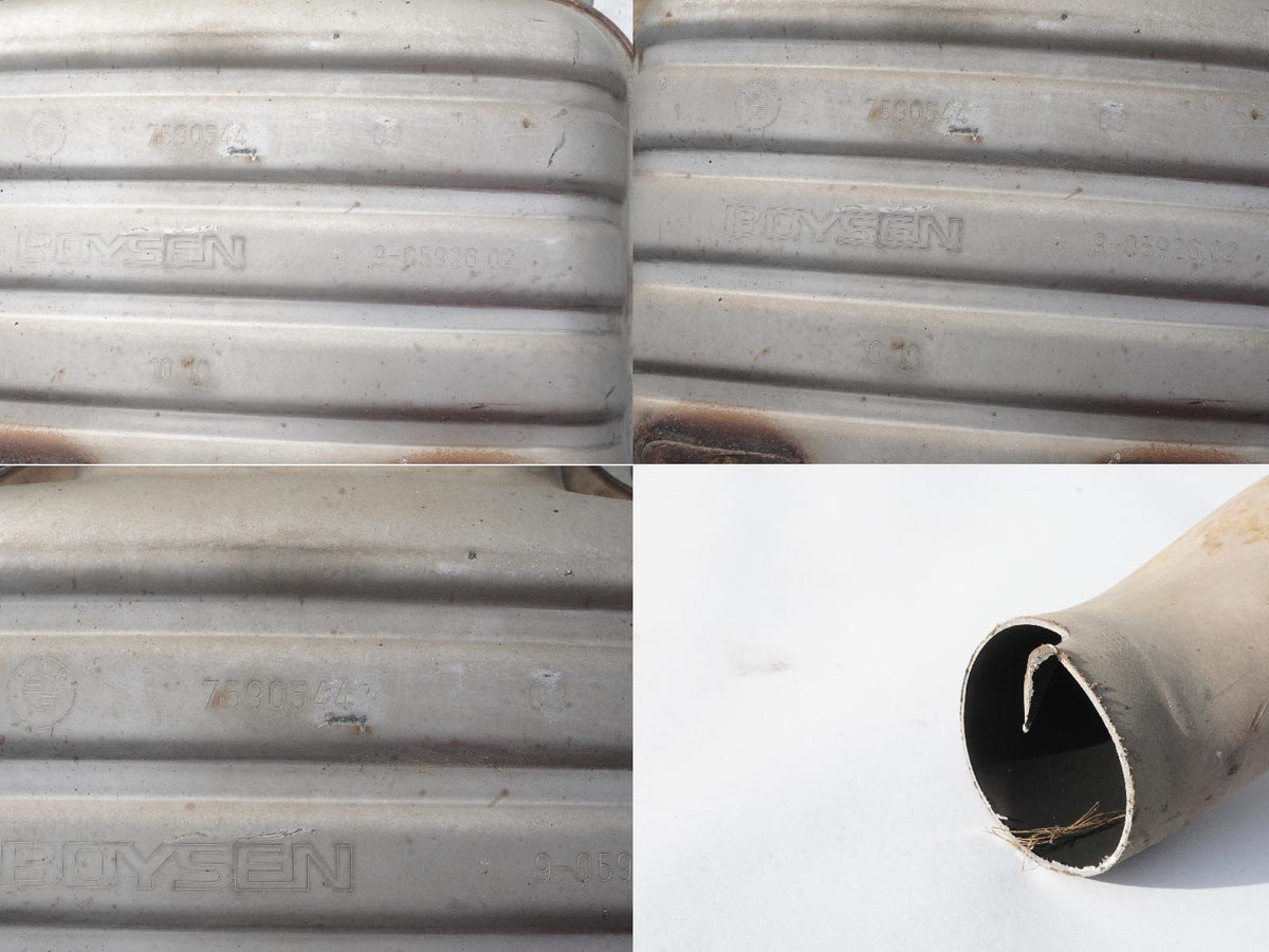 2011 Bmw 5 Series F10 528I 3.0L Exhaust Muffler Silencer Pipe Rear 7590544 OEM