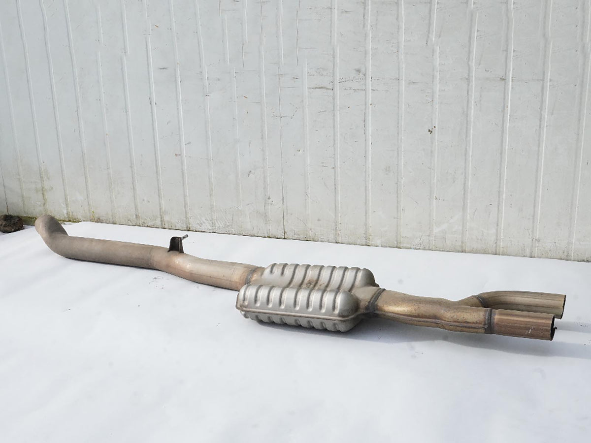 2011 Bmw 5 Series F10 528I 3.0L Exhaust Muffler Silencer Pipe Rear 7590544 OEM