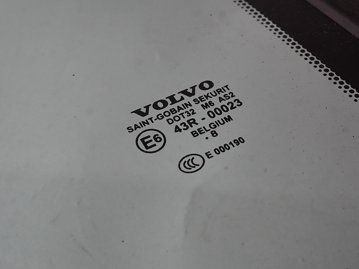06-13 Volvo C70 Convertible Quarter Glass Window Rear Passenger 94663796 OEM