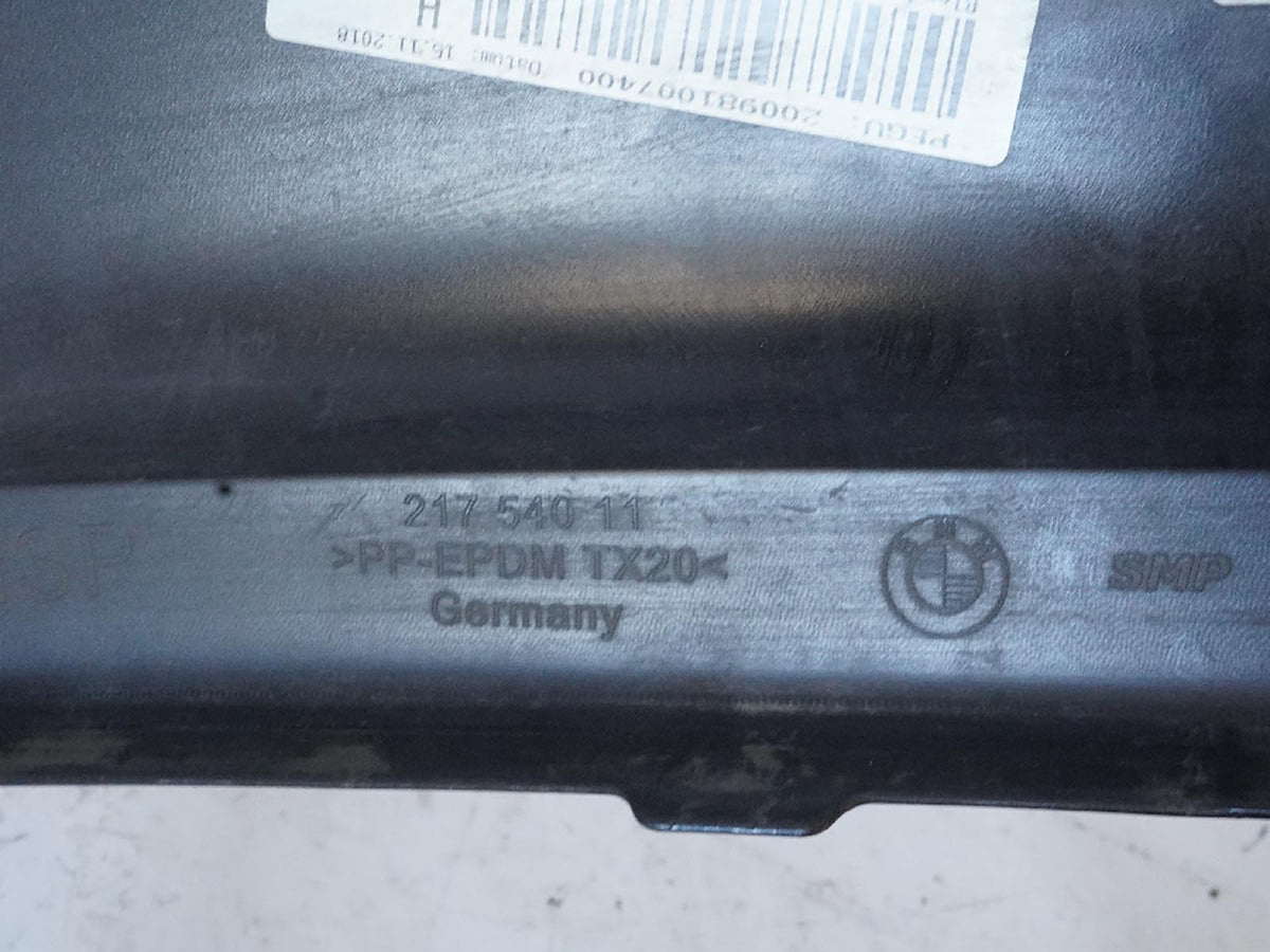 2017 - 2020 Bmw 5 Series G30 M Sport Package Bumper Panel Lower Rear 21754011