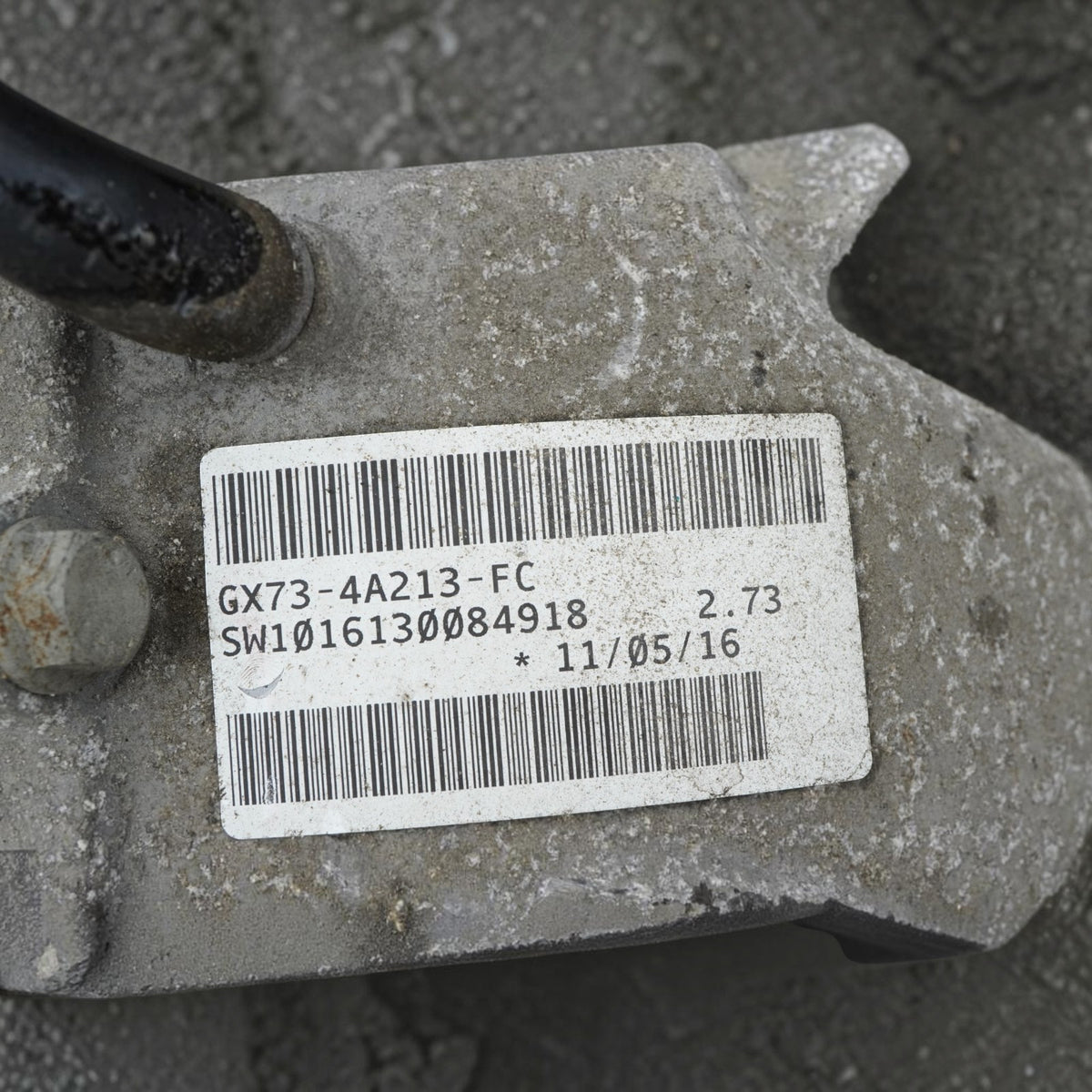 17-19 Jaguar XF X260 2.0L Diesel Differential 2.73 Ration Gear GX734A213FC OEM