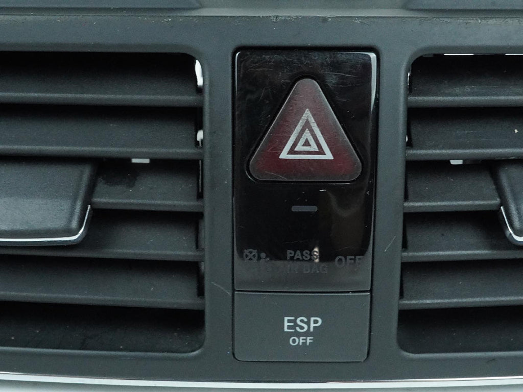  2008 - 2011 Mercedes C Class C204 Ac Heater Hvac Grille Hazard Switch Dash OEM, in stock