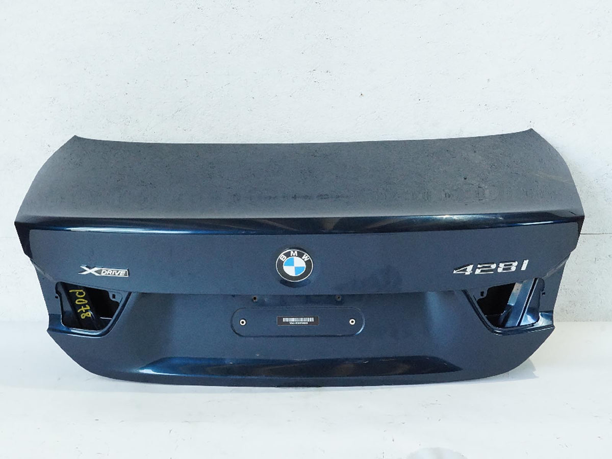 2014 - 2016 Bmw 4 Series F32 Trunk Deck Lid Tailgate Wo Rear View Camera OEM