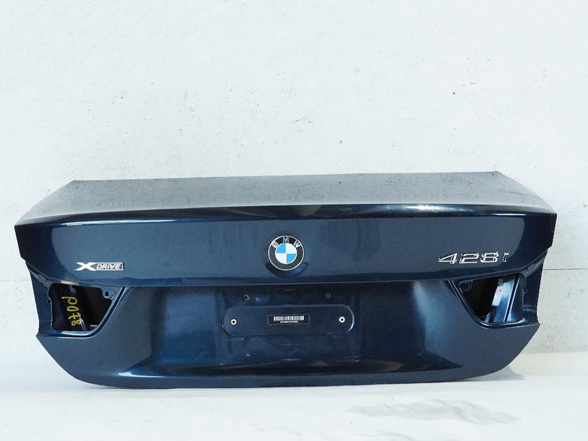 2014 - 2016 Bmw 4 Series F32 Trunk Deck Lid Tailgate Wo Rear View Camera OEM
