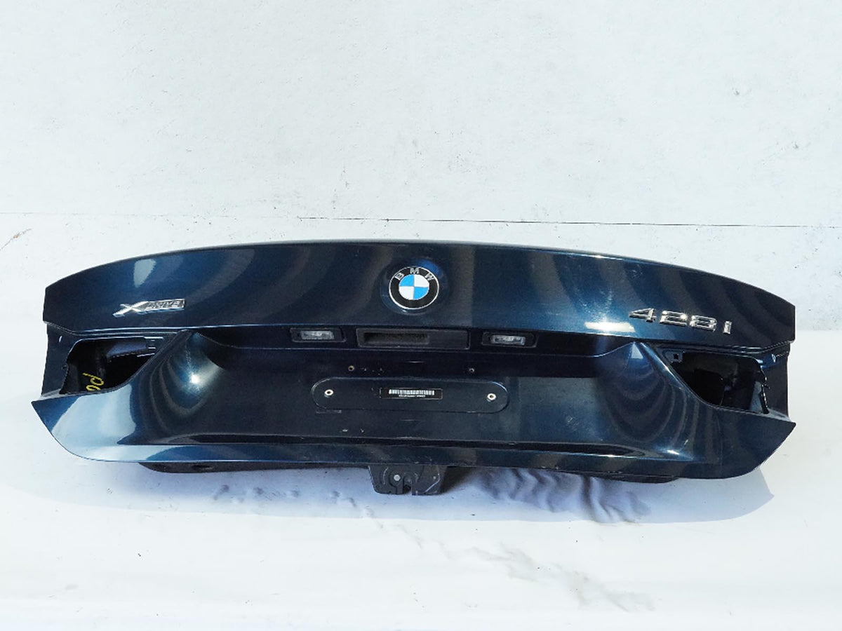 2014 - 2016 Bmw 4 Series F32 Trunk Deck Lid Tailgate Wo Rear View Camera OEM