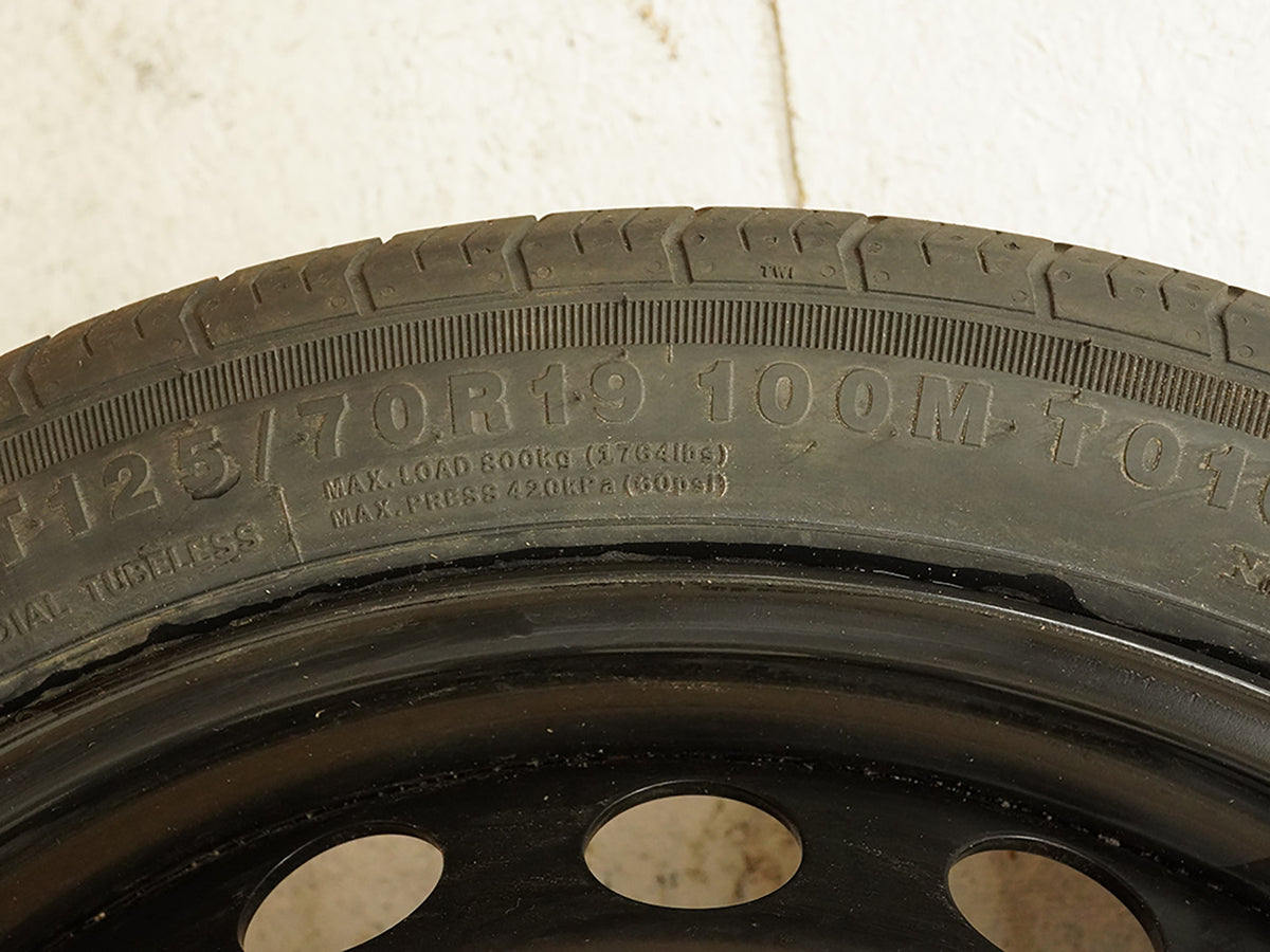 2019 - 2023 Audi A4 B9 Spare Tire Wheel Rim Steel 19X4J 5-112Mm 8W0601010B OEM