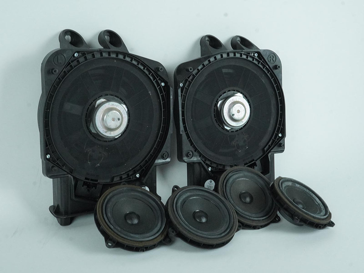 14-19 Mini Cooper S F55 Speaker Subwoofer Bass Front Rear Set Of 6 9275995 OEM
