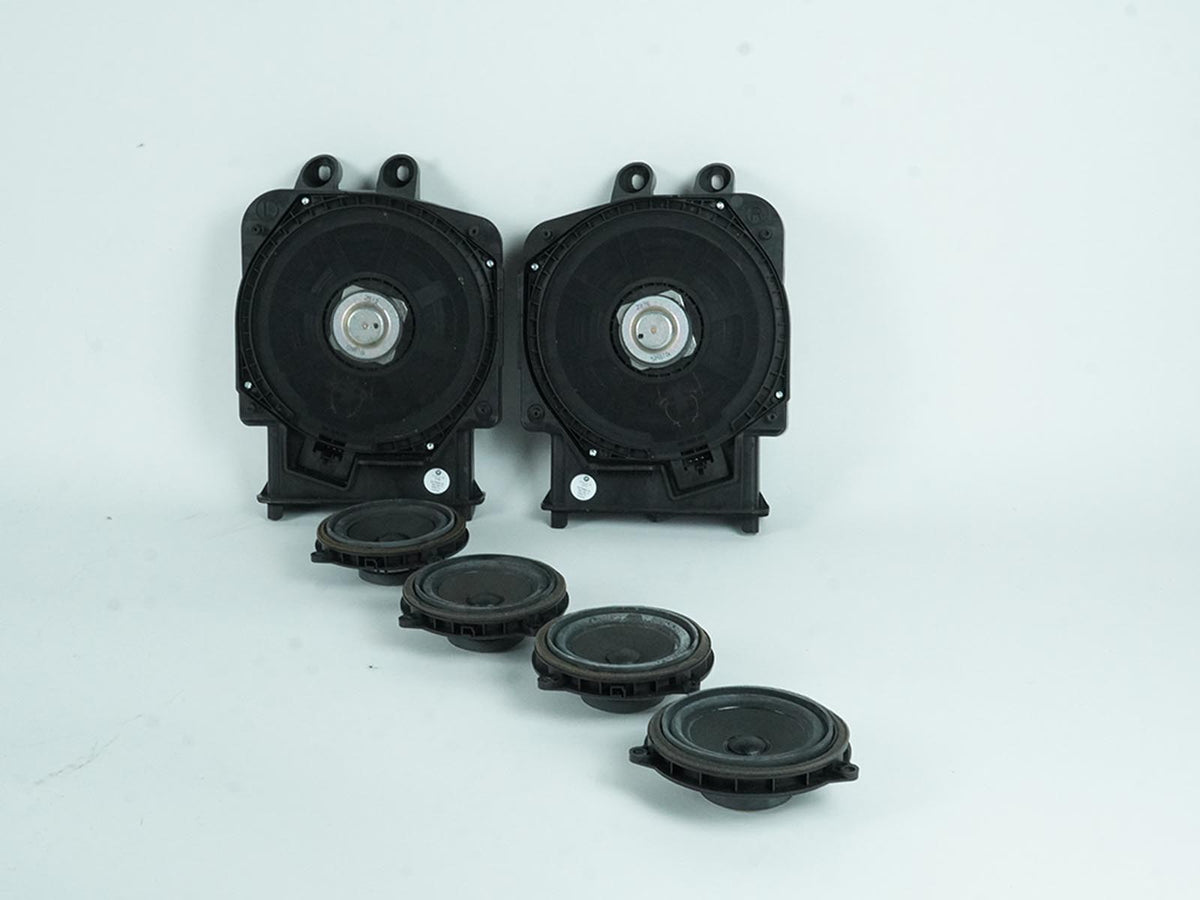 14-19 Mini Cooper S F55 Speaker Subwoofer Bass Front Rear Set Of 6 9275995 OEM