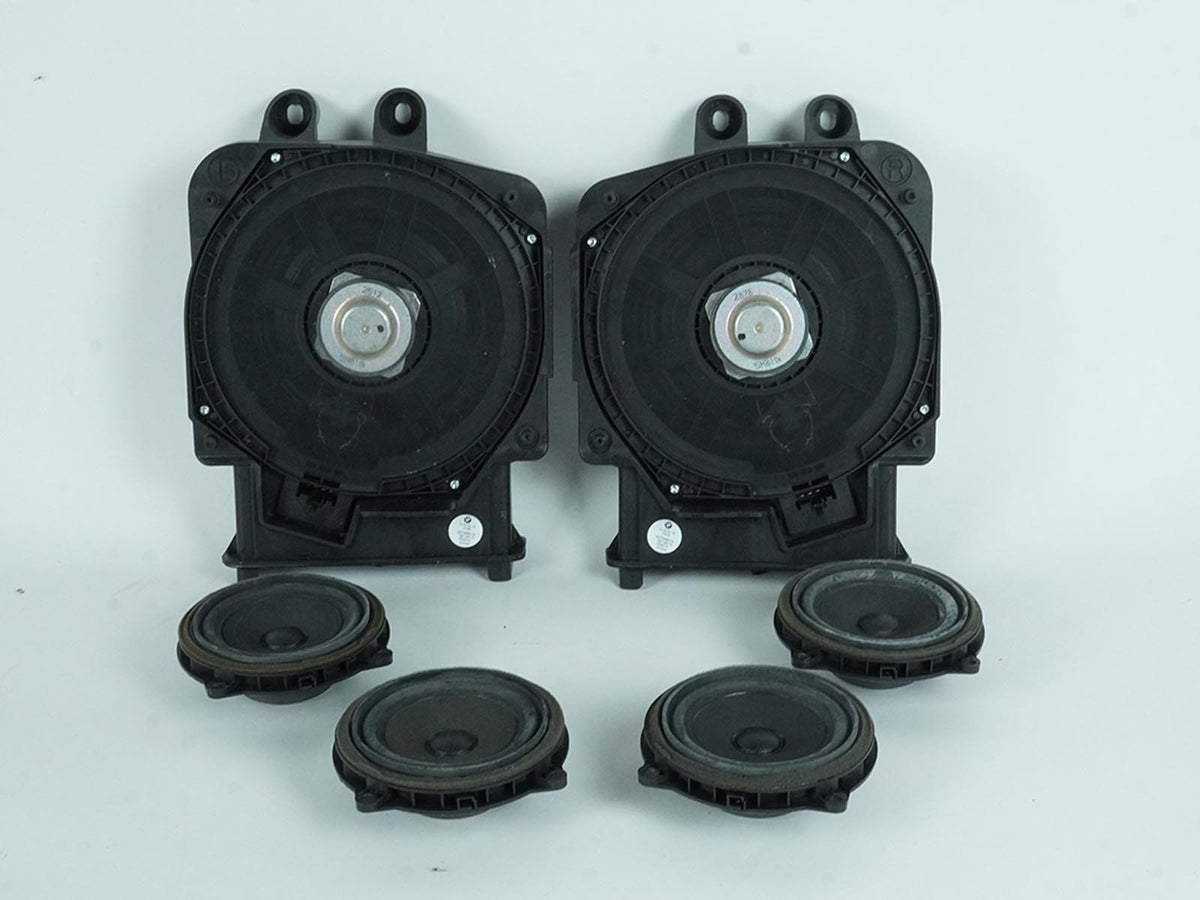 14-19 Mini Cooper S F55 Speaker Subwoofer Bass Front Rear Set Of 6 9275995 OEM