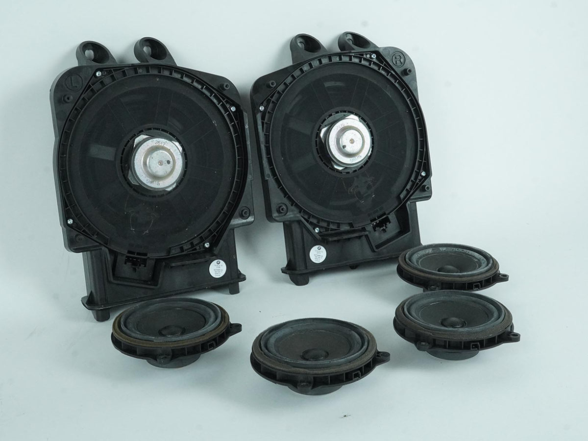 14-19 Mini Cooper S F55 Speaker Subwoofer Bass Front Rear Set Of 6 9275995 OEM