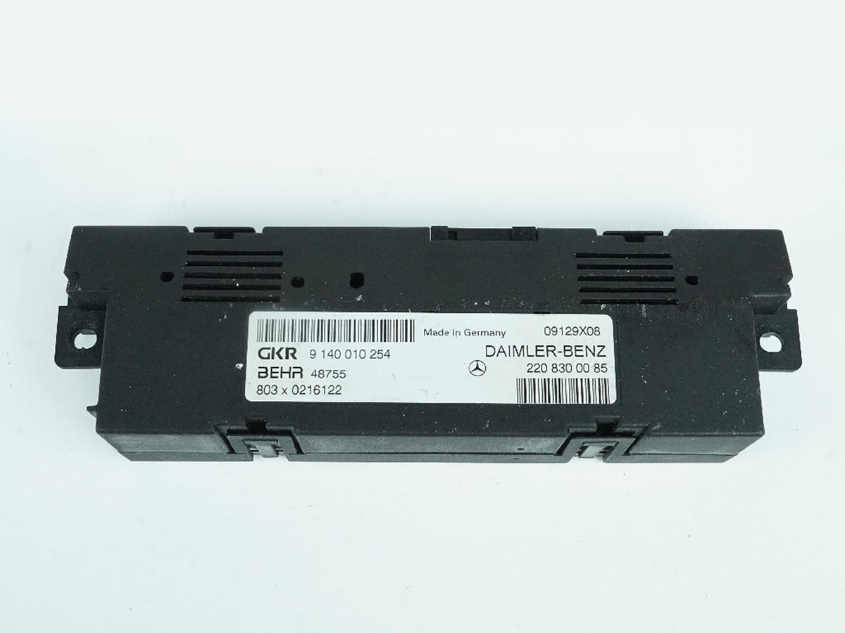 2000 - 2006 Mercedes Benz Cl Class C215 Hvac Climate Ac Heater Control Module