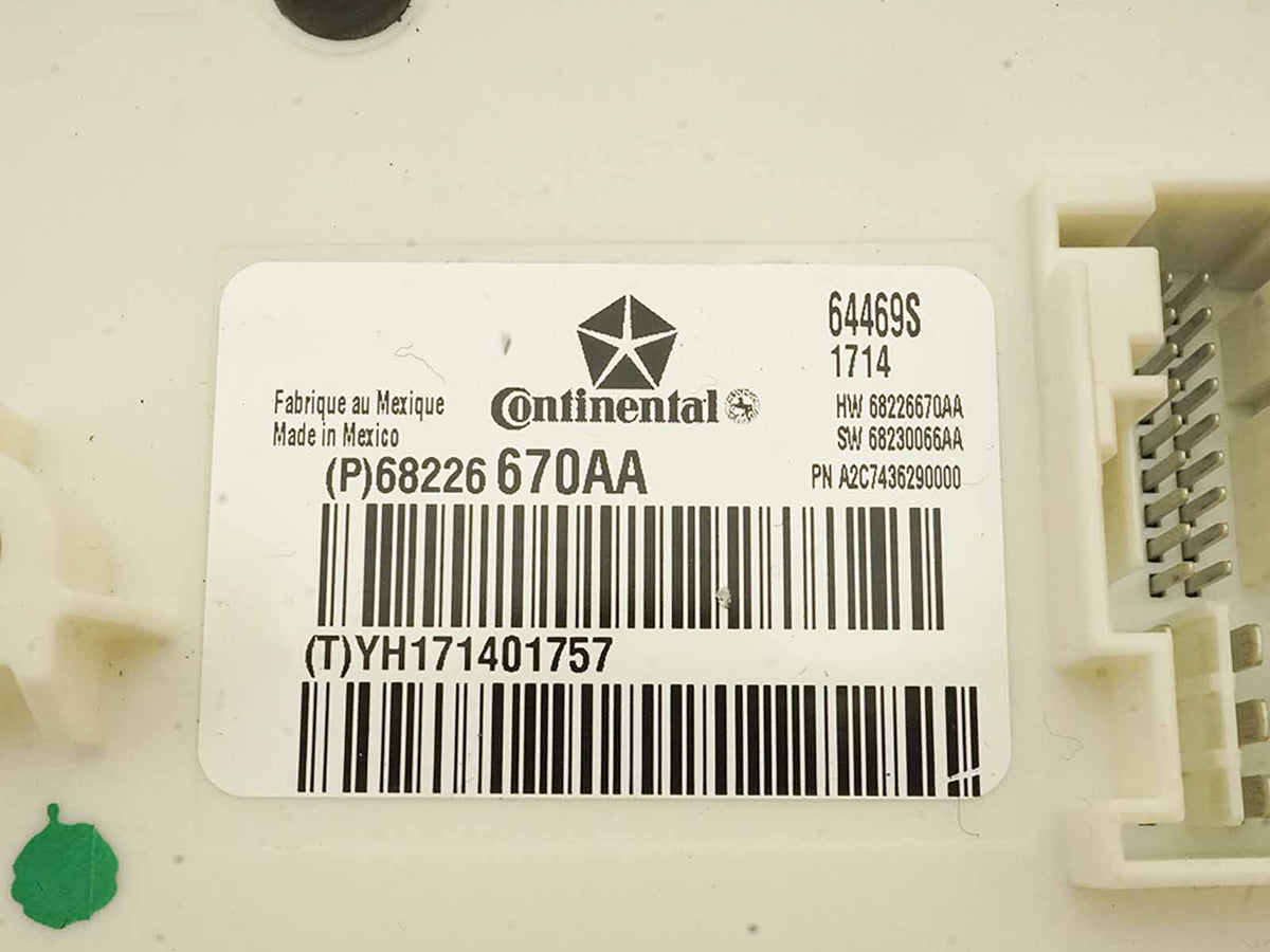2014 - 2017 Maserati Ghibli S M157 Bcm Body Control Module Unit 68226670Aa OEM