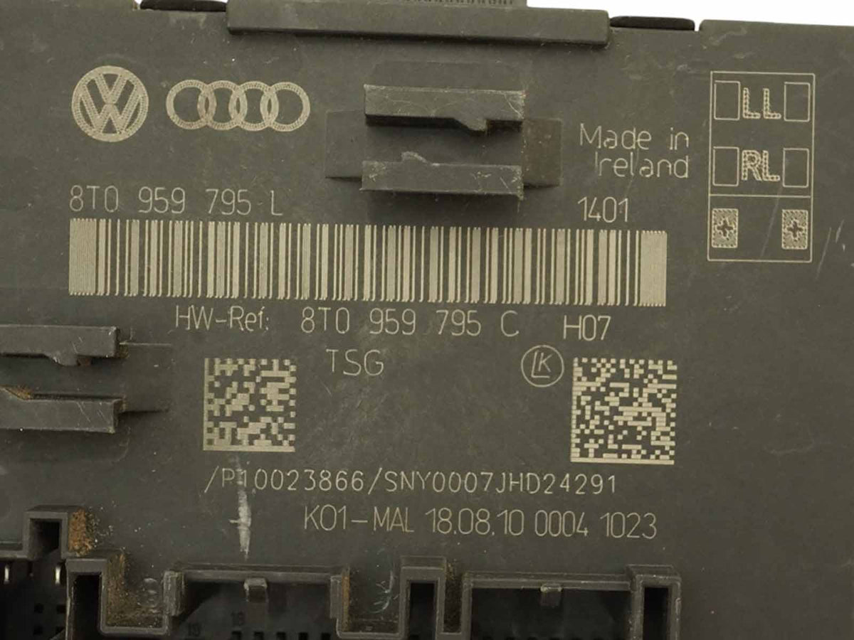 2010-2017 Audi S5 A5 8T Convertible Quarter Window Control Module Rear OEM