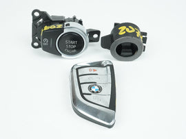 2014 - 2018 BMW X5 F15 3.0L IGNITION PUSH BUTTON W KEY EMERGENCY START RING OEM, Price