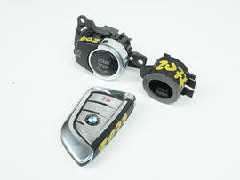 2014 - 2018 BMW X5 F15 3.0L IGNITION PUSH BUTTON W KEY EMERGENCY START RING OEM, Buy