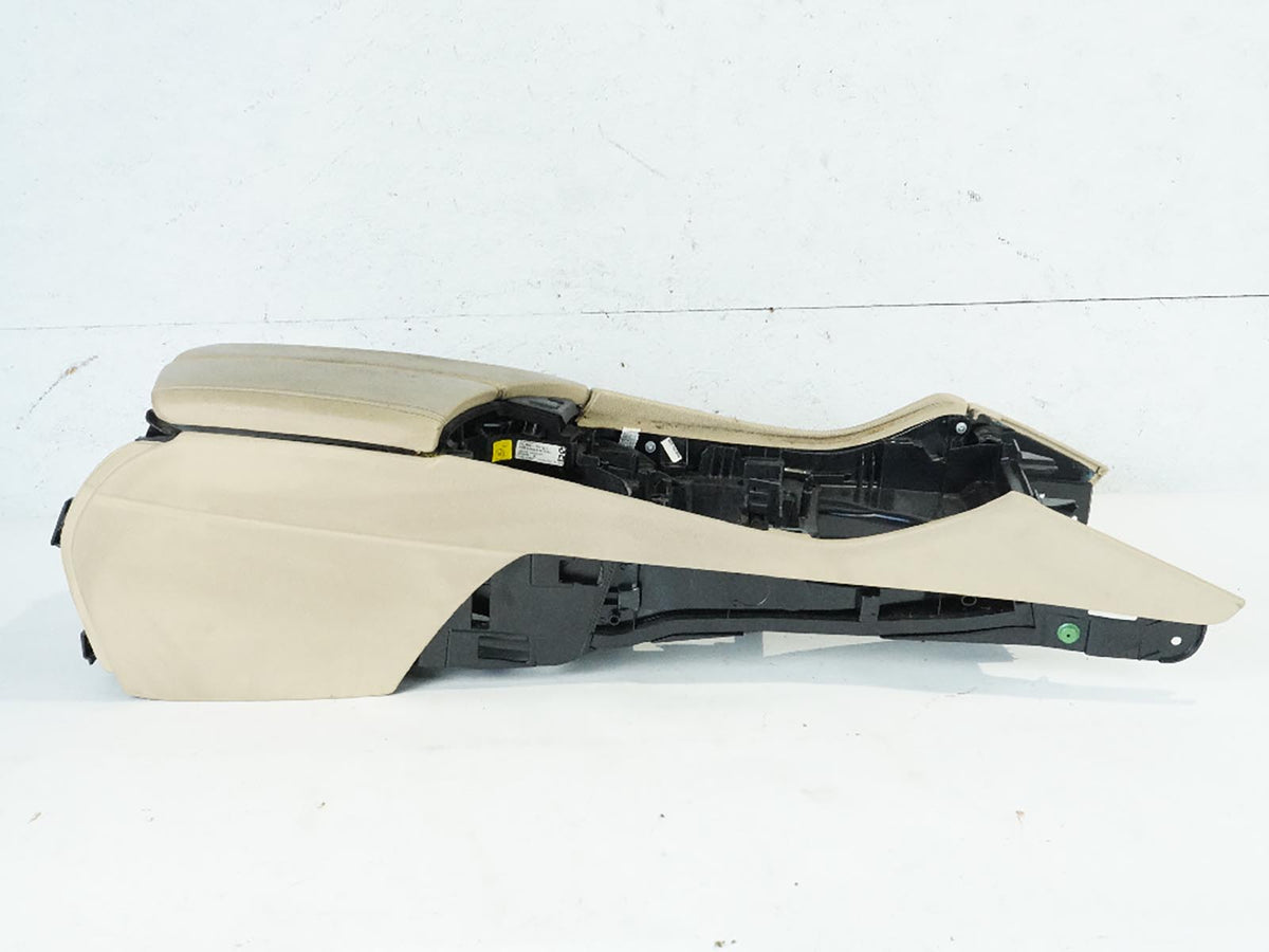 2011 Bmw 5 Series F10 Center Console Armrest Storage Leather Compartment OEM