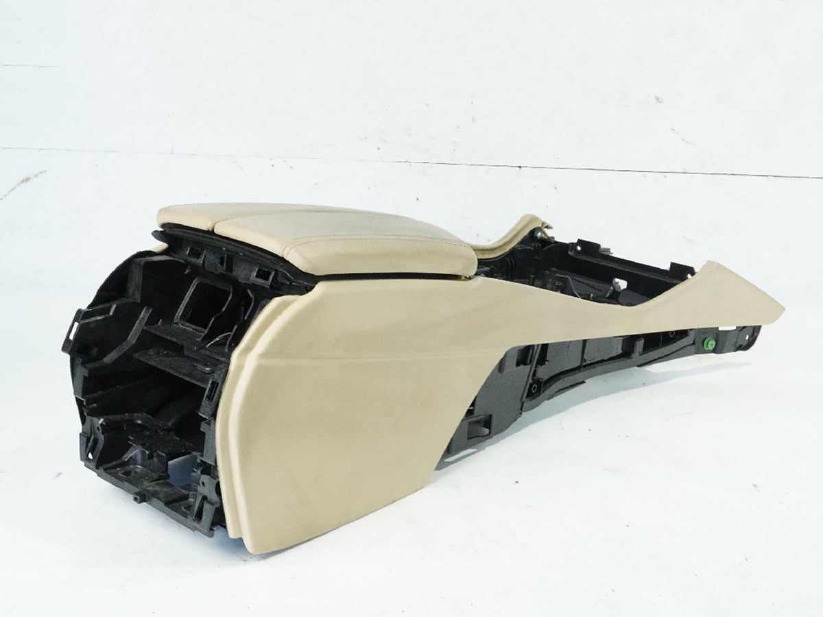 2011 Bmw 5 Series F10 Center Console Armrest Storage Leather Compartment OEM
