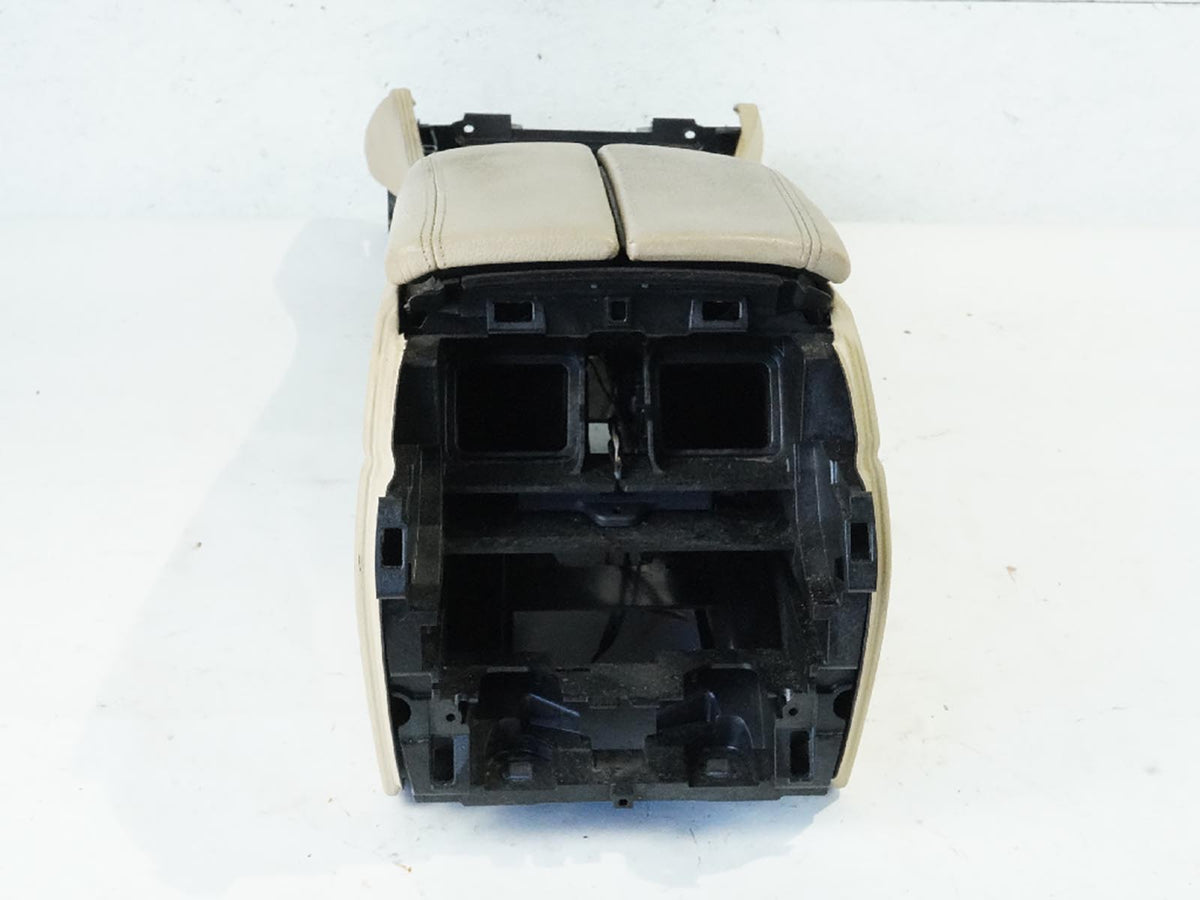 2011 Bmw 5 Series F10 Center Console Armrest Storage Leather Compartment OEM