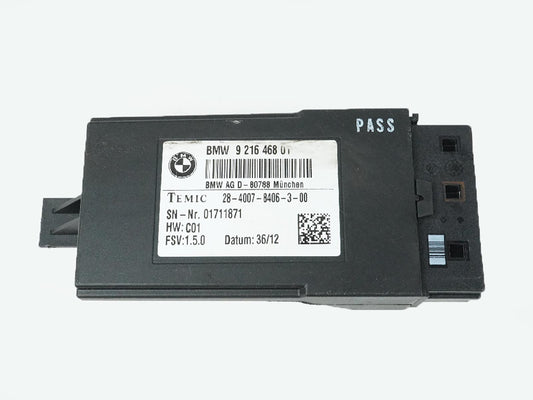 2011 - 2016 Bmw 5 Series F10 Heated Seat Control Module Temic Rear 9216468 OEM