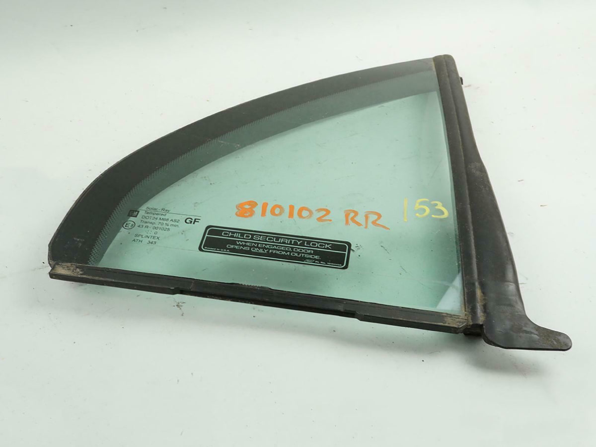1997 - 2001 Cadillac Catera Glass Window Door Vent Passenger Right Side Rh Rear