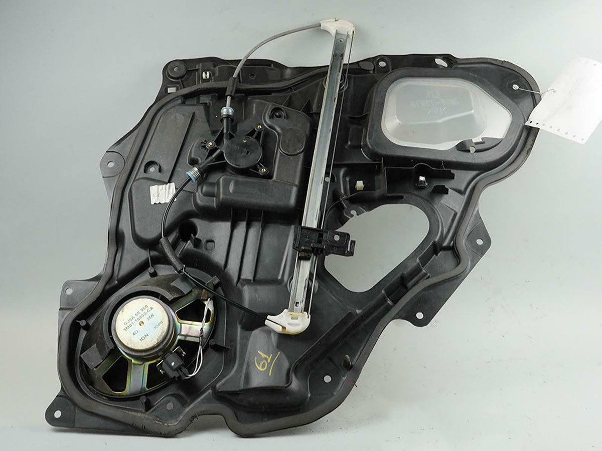 04-09 Mazda 3 Power Window Regulator Motor Door Handle W Frame Rear Left LH