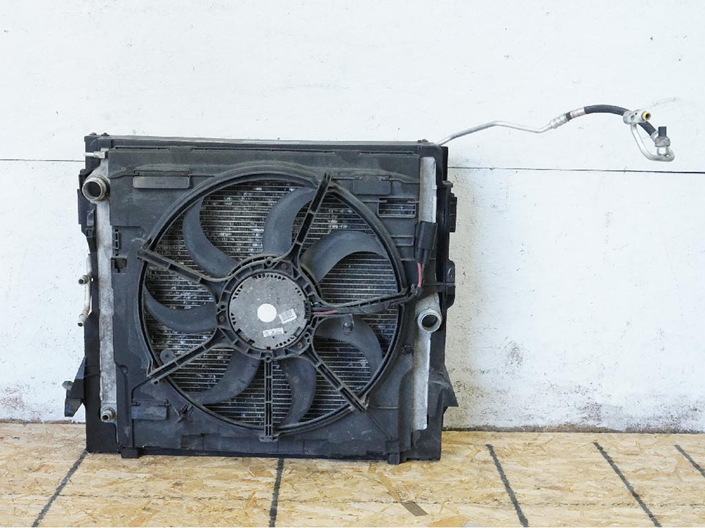  2007 - 2010 BMW X5 E70 4.8L AT AC CONDENSER RADIATOR COOLING W FAN 17007555272, buy