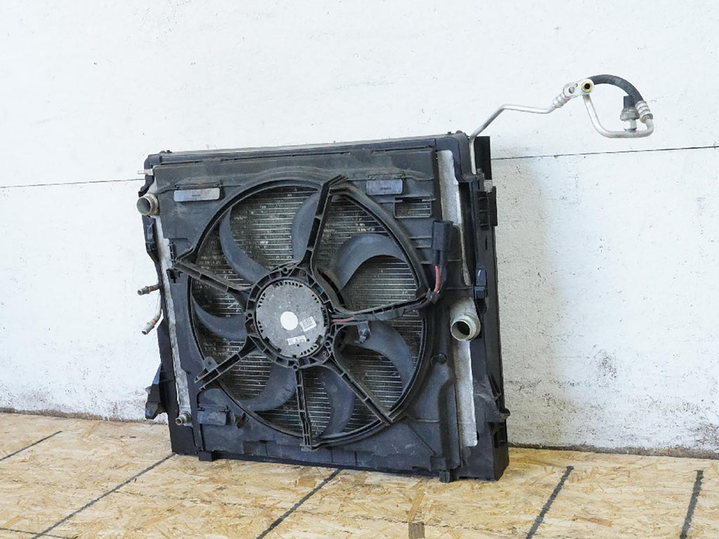  2007 - 2010 BMW X5 E70 4.8L AT AC CONDENSER RADIATOR COOLING W FAN 17007555272, price