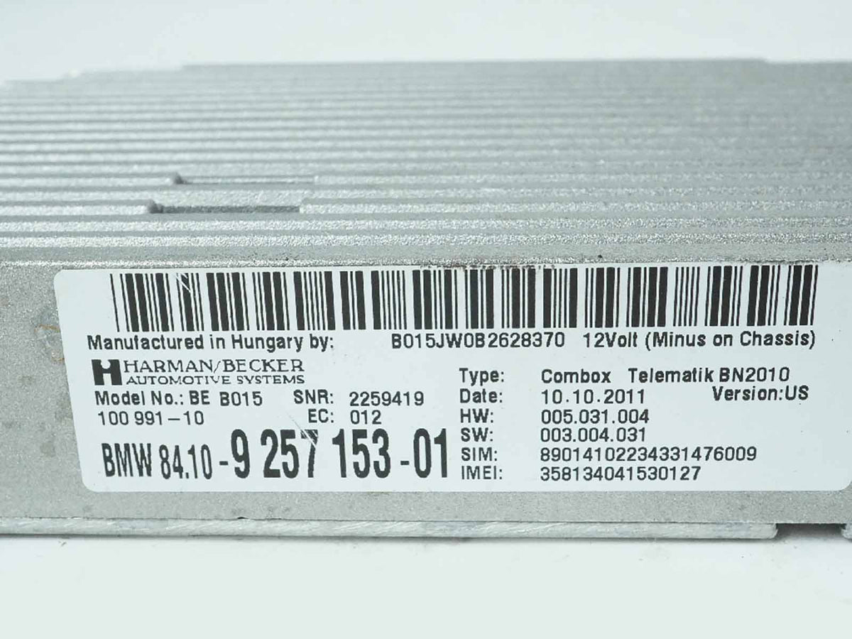 2011 - 2016 Bmw 5 Series F10 Communication Telematic Bluetooth Module Unit OEM