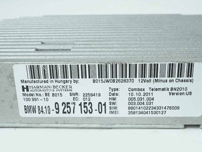 2011 - 2016 Bmw 5 Series F10 Communication Telematic Bluetooth Module Unit OEM