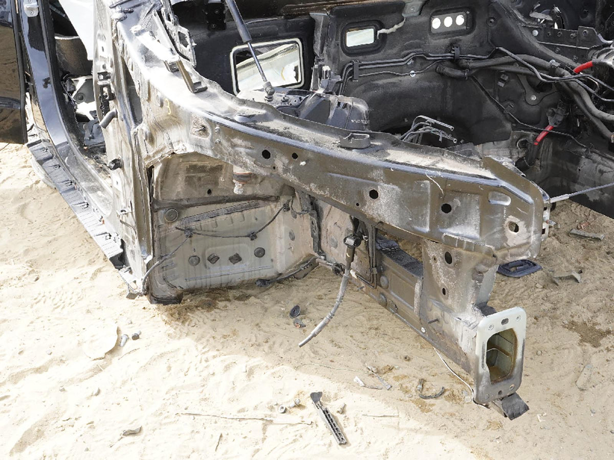 2014 - 2018 Bmw X5 F15 Fender Rail Frame Horn Apron Structural Metal Body Cut Rh