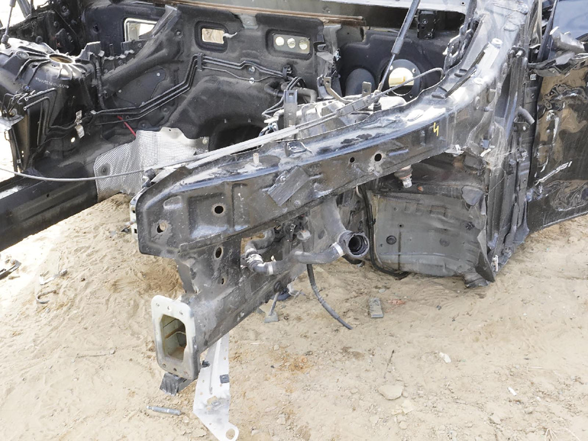 2014 - 2018 Bmw X5 F15 Fender Rail Frame Horn Apron Structural Metal Body Cut Lh