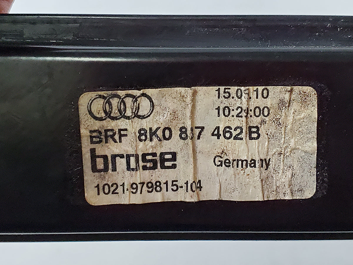 2009 - 2011 Audi A4 B8 Power Window Regulator Door Front Rh 8K0817462B
