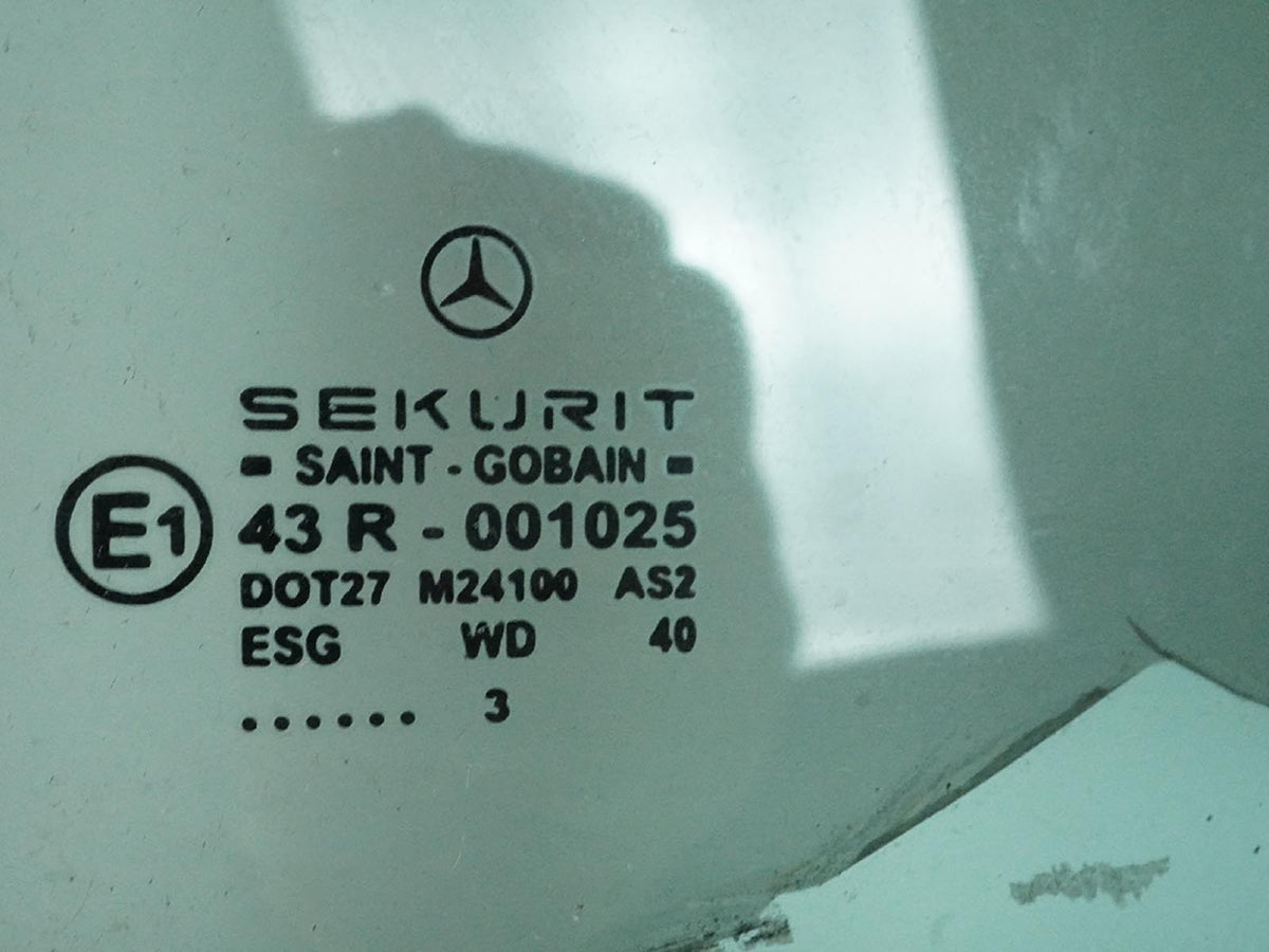 03-12 Mercedes SL500 SL600 R230 Quarter Window Glass Rear Left 2306700110 OEM