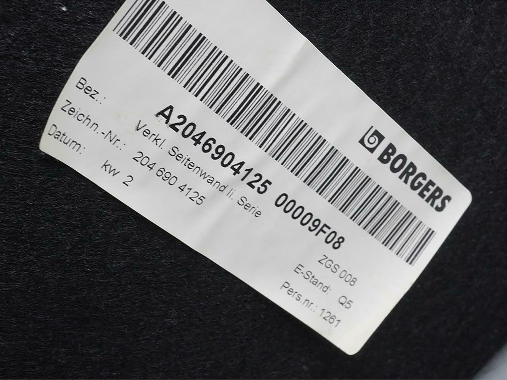  2008 - 2014 Mercedes C Class W204 Quarter Panel Inner Cover Unit A2046904125, in stock