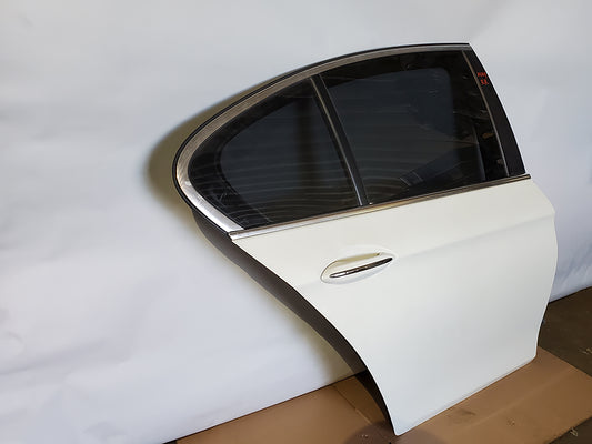 2011 - 2016 Bmw 5 Series F10 Door Panel Exterior Handle Window Glass Rear Right