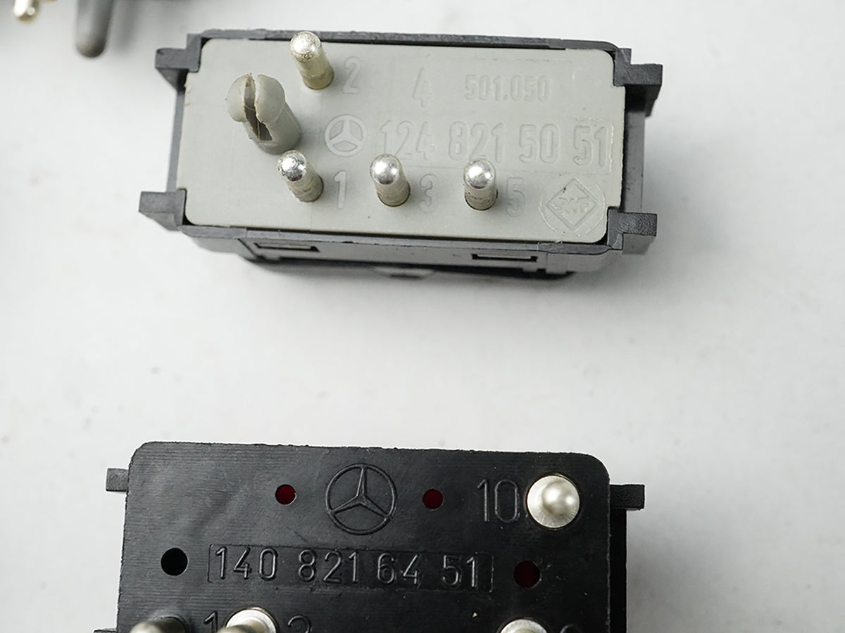 1990 - 2002 Mercedes Sl Class Window Asr Off Mirror Hazard Lock Defroster Switch