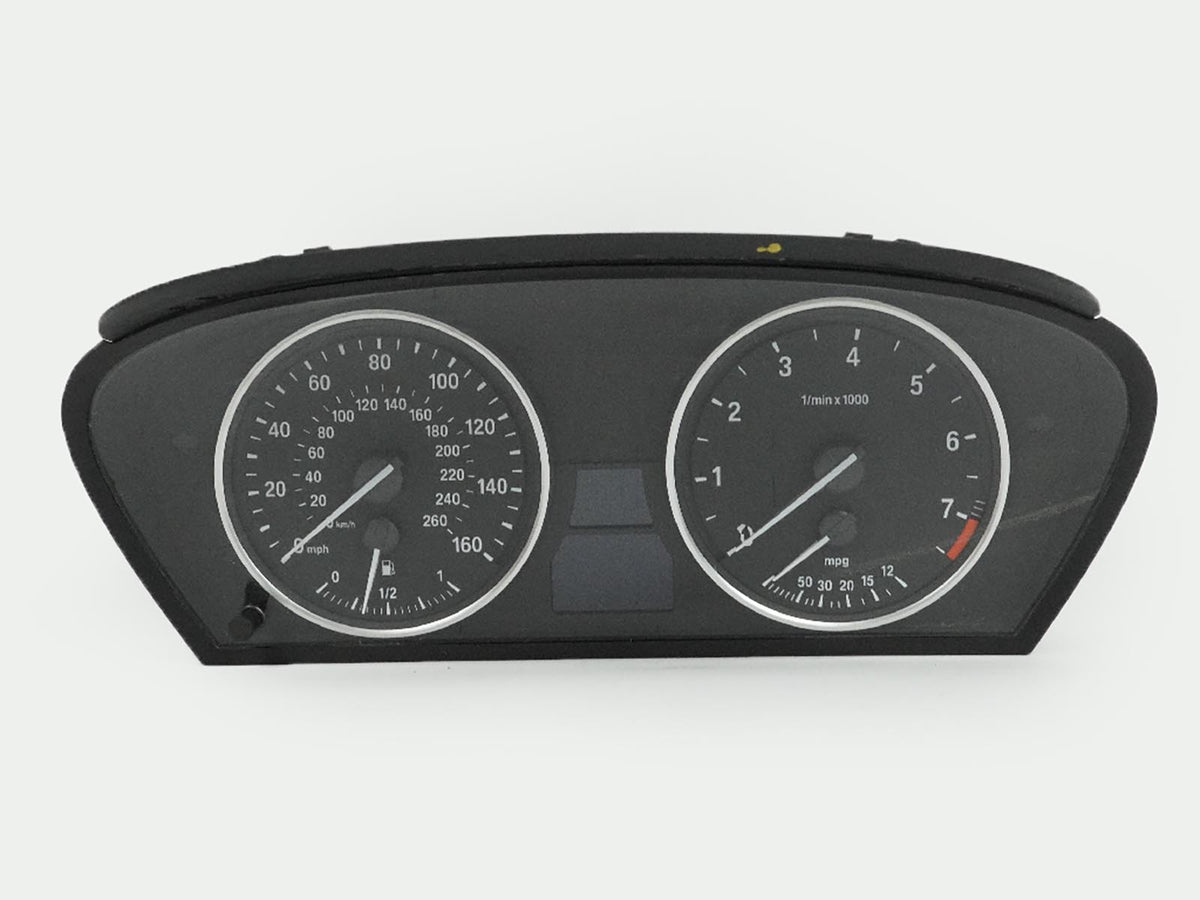 08-10 BMW 5 Series E61 3.0L 6 Cyl Mph Speedometer Cluster 62109194887 OEM