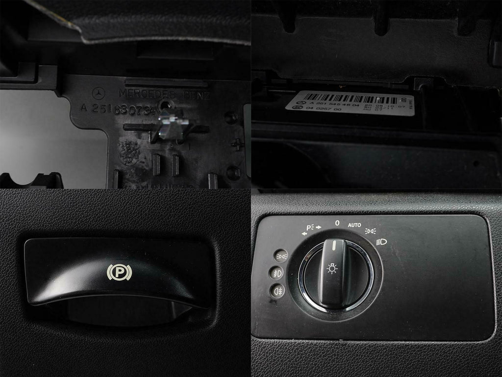  2011 - 2013 MERCEDES BENZ R CLASS W251 DASH PANEL COVER W HEADLIGHT SWITCH OEM, used
