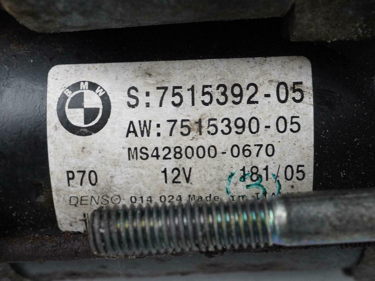 04-05 BMW 3Series 330I  E46 Engine Starter Motor Ignition 751539205 OEM