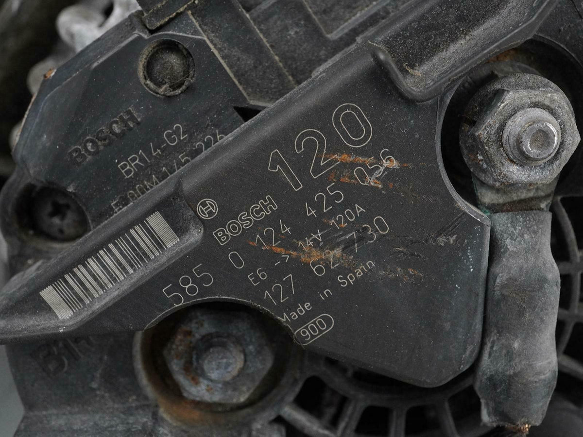 05-11 Saab 9-3 4 Cylinder Engine Alternator Generator 120 Amp 0124425056 OEM