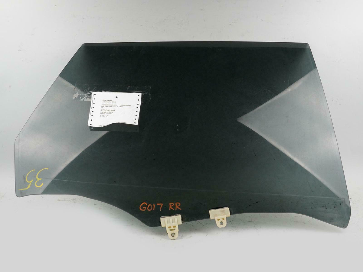 2003 - 2007 Nissan Murano 4dr Door Window Glass Rear Passenger 82300CA00A OEM