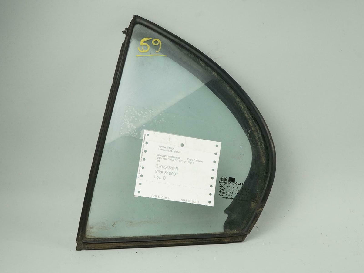 1997 - 2002 Daewoo Leganza Glass Window Door Vent Passenger Right Rear Rh OEM