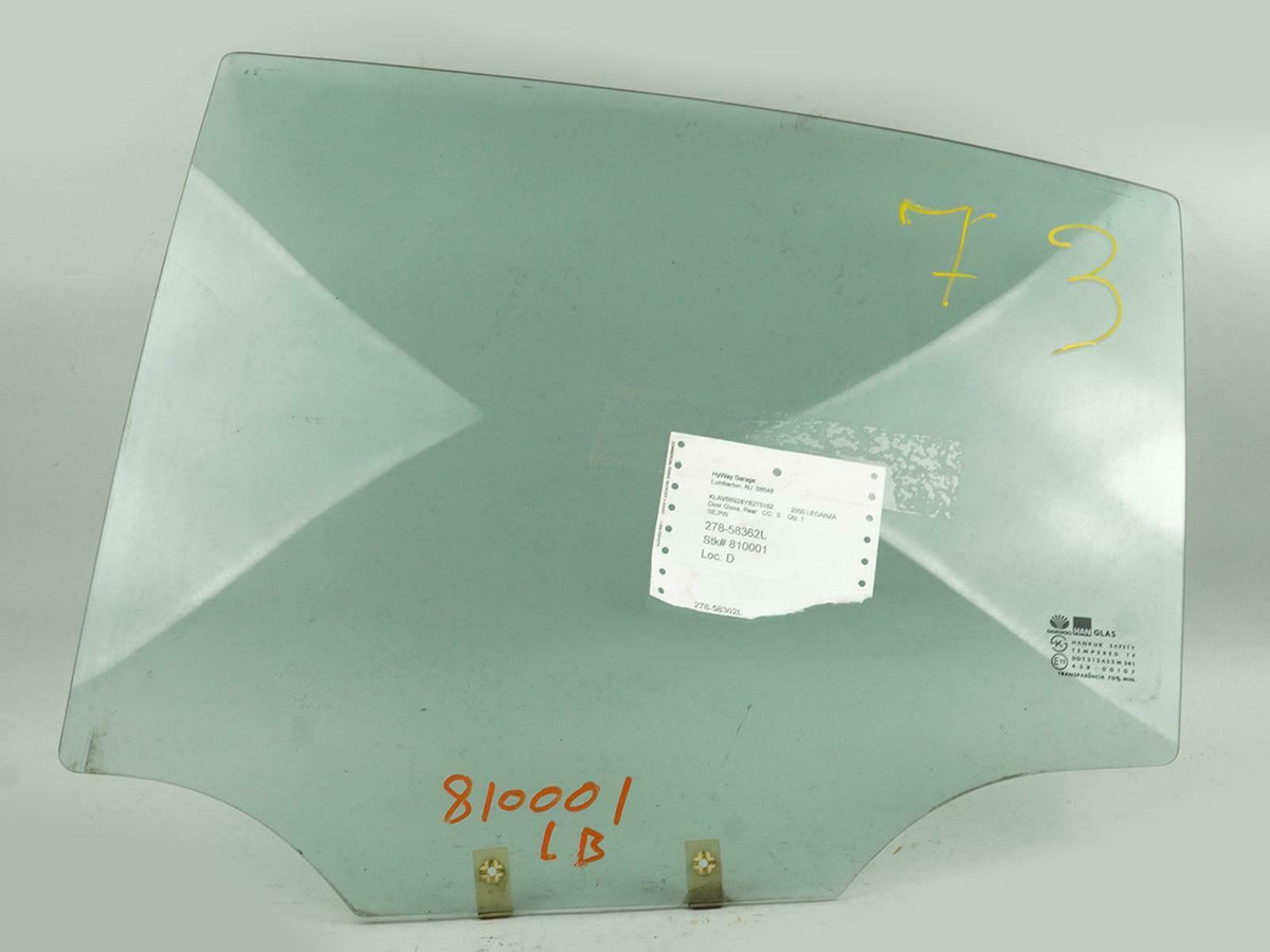 1999 - 2002 Daewoo Leganza Sedan 4dr Door Glass Window Rear Driver 9620533 OEM