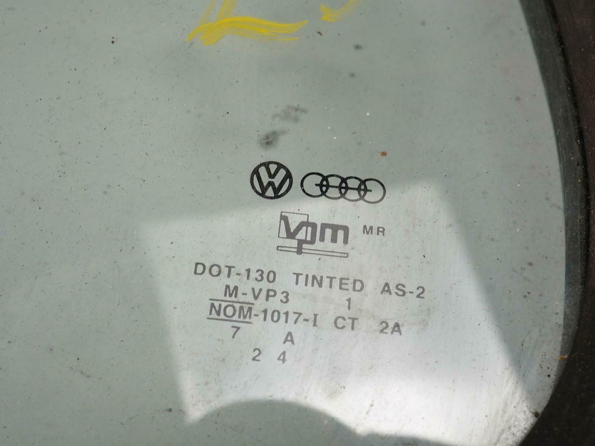 1993 - 1999 Volkswagen Jetta Vent Door Window Glass Rear Driver 1H4845215A OEM