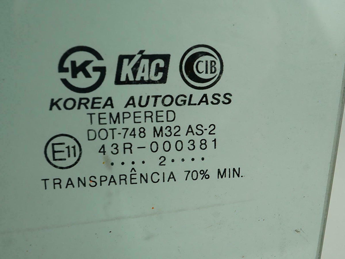 2000 - 2005 Hyundai Accent Door Window Glass Moveable Rear Driver 8341025010 OEM