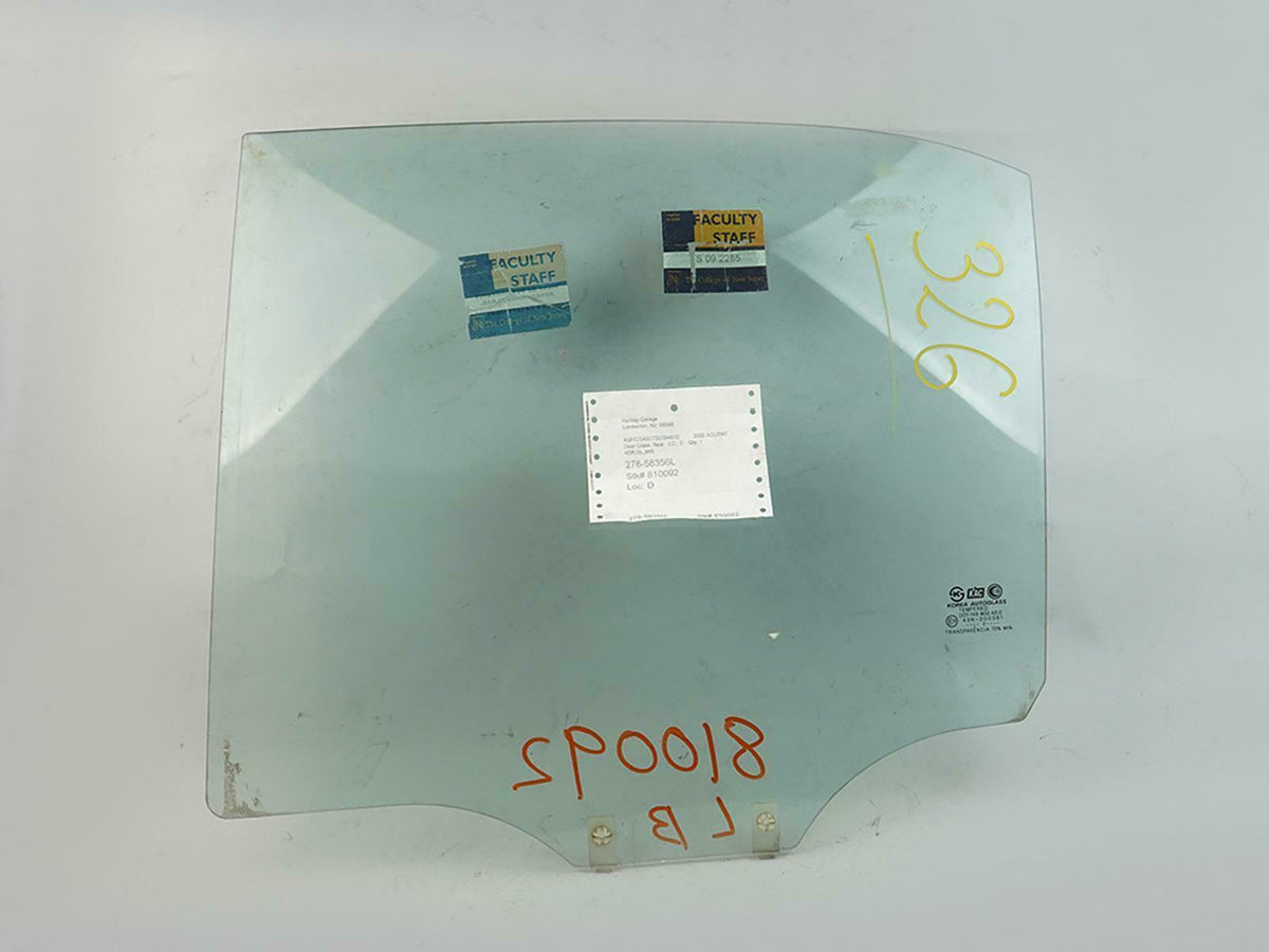 2000 - 2005 Hyundai Accent Door Window Glass Moveable Rear Driver 8341025010 OEM