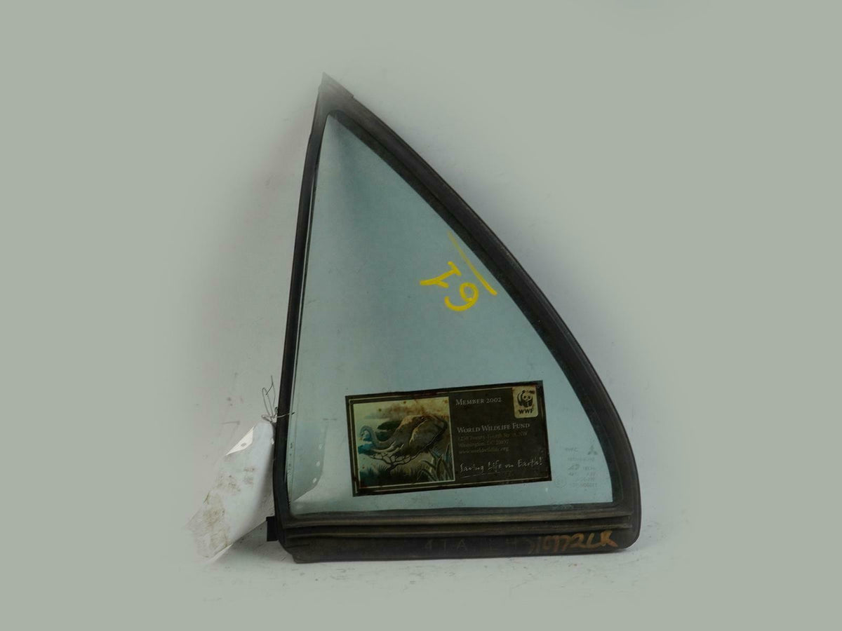 1994 - 1997 Mitsubishi Galant Vent Door Window Glass Rear Driver MR741760 OEM