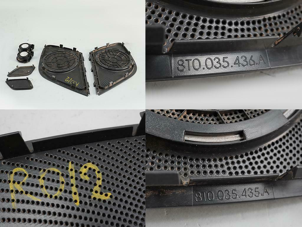 09-17 Audi A5 8T Tweeter Speaker Door Cover Left Right Set 8T0035399 OEM