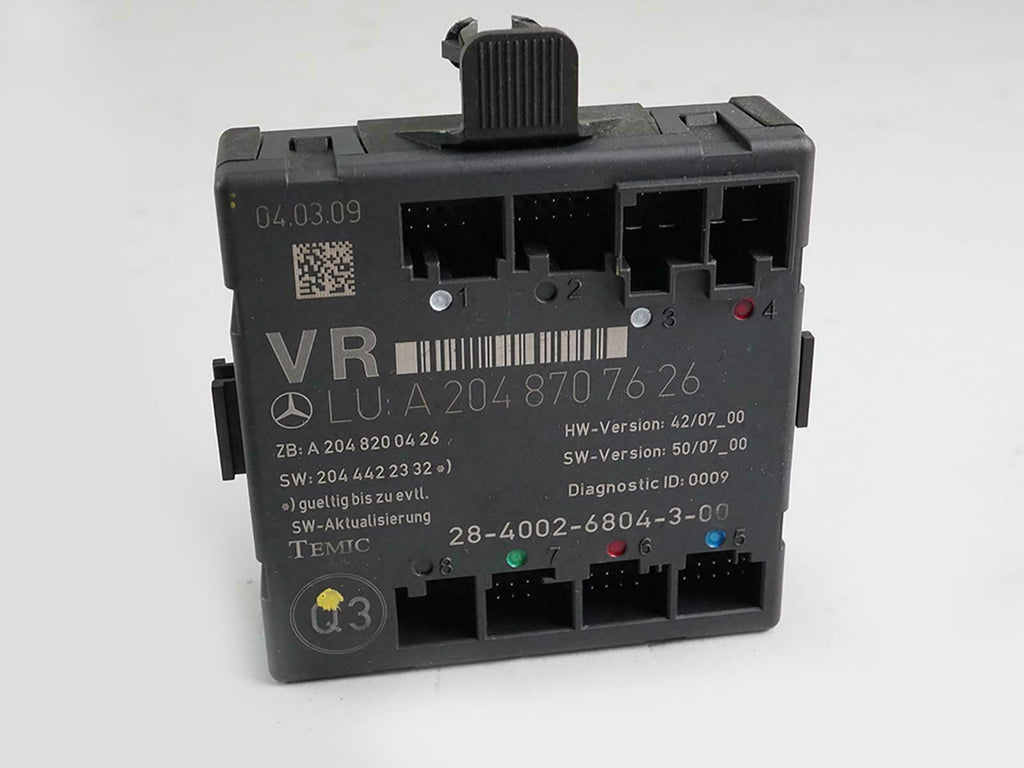  2008 - 2011 Mercedes Benz C Class W204 Door Control Module Front Right Rh OEM, used